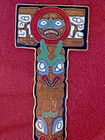 Vintage Northwest Coast Copper Tone Totem Pole Shadow Box Wall Art Victoria Bc