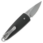 Crkt Dually Folding Knife  Plain Edge  Black Handle  Bottle Opener  7086