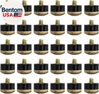 Pool Stick Tips 30 Pieces Screw-on Cue Tips Hard Leather Billiard Pool Cue Tips 