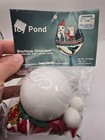Leewards Icy Pond Deer Snowman Santa Sequin Bead Vintage Christmas Ornament Kit