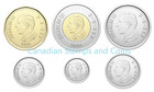 Canada 2025  King Charles Iii  Set Of 6 Coins From First Strike Rolls  Bu