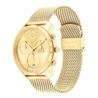 Movado 3601025 Gold Chronograph Dial Gold Stainless Mesh Bracelet Mens Watch