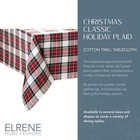 Home Fashions Christmas Classic Holiday Plaid Cotton Tablecloth Holiday Table