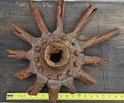 Salvaged Lg Antique Sunken Ship s Steering Wheel Found Pirate Art Sculpture