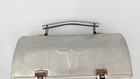 Vintage Thermos Brand Silver Aluminum Dome Lunch Box 