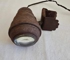 Vintage 1920 s Art Deco Desk Lamp Light Bullet Torpedo Fisheye Headboard Reading
