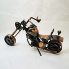 Collectible Handmade Motorbike Diecast Model Motorcycle Sculpture Metal Art Rare