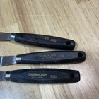 3 Vintage Grumbacher  870 Palette Knives 3  Offset Wood Handle Japan