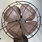 Antique Emerson Electric 6250-d Oscillating Desk Fan  Brass Blades