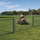 Expandable Chain Link 6 Ft  W X 4 Ft  H Galvanized Steel Fence Gate Kit
