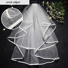 Wedding Veil 2 Tiers White Bridal Veils With Comb tulle Veils For Brides