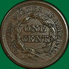 1846 Small Date Braided Hair Large Cent Uncirculated Unc Coin  44433