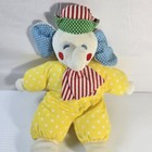 Eden Elephant Clown Plush Terry Yellow Blue Red Polka Dots - Baby Shower - 13 