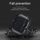 For Apple Airpods 4 3 2 Pro 2 3 Pu Leather Anti-lost Case With Hook Sleeve Cover