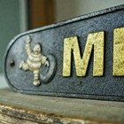 Michelin Man 1889 Cast Iron Plaque