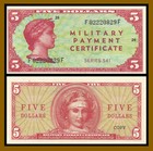 Copy Military Payment  mpc  1 5 10 25 50 Cents   Dollars  7 Pcs Set   Series 541