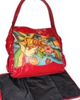 Rare Isabella Fiore Red Tattoo Dove Rainbow Travel Xlg Hobo Shoulderbag  795