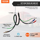 Vevor 15ft Semi Truck Air Lines Kit 3-in-1 Air Hoses   7-way Plug Abs Power Line