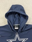 Dallas Cowboys Nike Screened Logo Stadium Hoodie Sweatshirt  men s Large  Blue