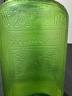 Vintage 1930s Owens-illinois Green Glass Refrigerator Water Bottle Waterfall 1qt
