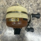 Vintage Zebco 808 Brown Spincast Fishing Reel Metal Foot Spin Cast