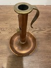 Antique Copper Candlestick Holder Adjustable Height Push Chamber 8 1 2    Tall