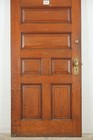 Antique 7 Panel Chestnut Entry Door 83 375 X 35 625 In 