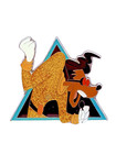 Disney Parks Exclusive A Goofy Movie Triangular Pin 2023 Powerline Authentic