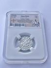 Vf Tram Of Levon I     Crusader King Of Armenia     Rare Medieval Silver Coin 1198 A
