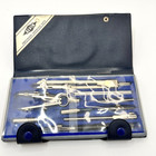 Vtg Alvin Precision Drawing Set 515 Germany 9 Pc Drafting Tools In Original Case