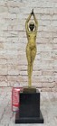 Signed Bronze Art Nouveau Deco Chiparus Statue Figurine Sculpture Figure Decor