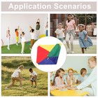 Outdoor Parachute Toy For Kids Kindergarten Group Activity Rainbow Design