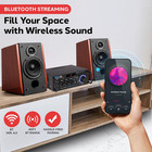 200w Stereo Power Amplifier With Bluetooth - Dual Channel Audio Receiver - Led D