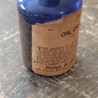 Rare Antique Cobalt Blue Medicine Bottle Oil Croton Dodge   Olcott Co Apothecary