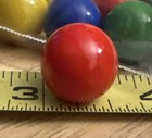 60 Vtg Chinese Checkers Marble Replacements 6 Colors Light Swirl 9 16  Dia