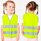 Kids High Visibility Reflective Safety Vest - Neon Yellow Child Safety Vest With