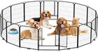 Dog Playpen Pet Dog Fence 8 16 Panels 24   32   40  Height Durable Metal Dog Pen