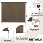 Luckup Outdoor Sunshade Roller Shades  Exterior Cordless Roll Up Shades Blinds
