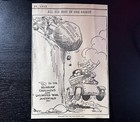 1942 Cincinnati Newspaper Hitler Germany Usa Britain Russia Wwii Ww2 Cartoon
