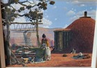 Award-winning Willie Murphy  Navajo Western Fine Art  Oil On Canvas  Hogan  