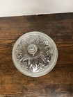 Avon Vanity Powder Dish Candy Dish Trinket Clear Glass Bowl With Lid Vintage