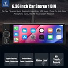 6 36  Car Stereo Mp5 Player Single 1din Head Unit Fm Radio Usb bluetooth swc aux