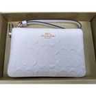 Coach C6879 Corner Zip Wristlet In Signature Leather