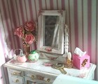 Dollhouse Miniature Shabby Chic Decals 1 12 Scale Floral Flowers Roses  2