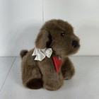 Vintage Dakin Brown Misty Puppy Dog Plush 12  Stuffed Animal Tags 1986 Korea New