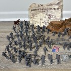 Vintage Marx World War Ii Toy Soldier Battleground 1960s Mixed Figures Lot