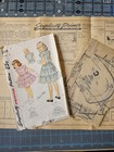 Lot Of 3 Vintage Girls Size 8 Sewing Patterns 1950s 1960s Dresses Skirt Jacket