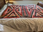 Antique Vintage Navajo Rug Blanket Native American Indian Handwoven Wool 1900s