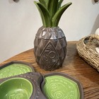 Disney Polynesian Village Resort 50th Anniversary Pineapple Serving Set Dish