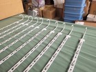 Pack Of 10 Merchandise Hanging Strips With Hooks Metal Chip Retail Display Strip
